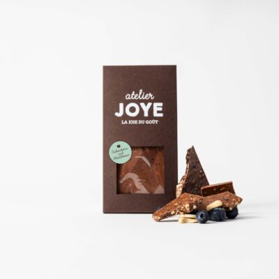 Tafel mit Cashewnüssen & Heidelbeeren