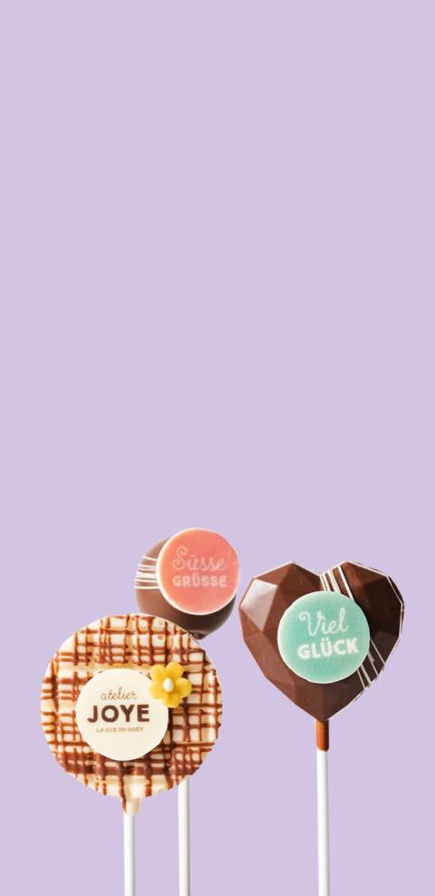 Lollipops aus Schokolade